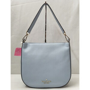 Kate Spade Lexy Blue Pebbled Soft Leather Zipper Closure Shoulder Bag - NWT